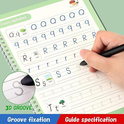 Writezy™ Sank Magic Book (4 Books + 1 Pen + 1 Grip) FREE 10 REFILLS
