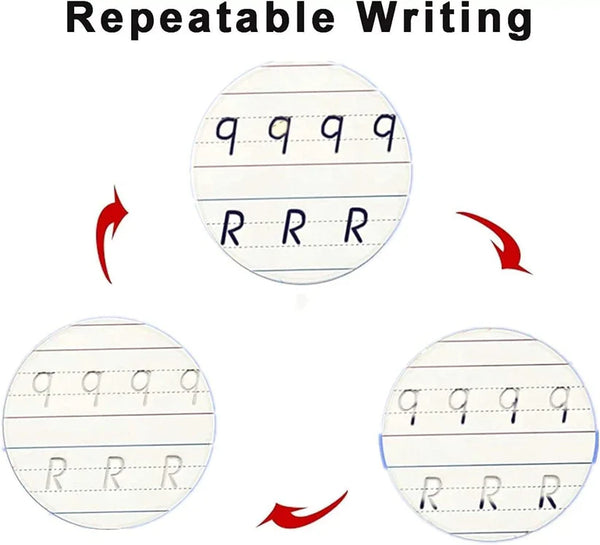 Writezy™ Sank Magic Book (4 Books + 1 Pen + 1 Grip) FREE 10 REFILLS